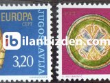 YUGOSLAVYA 1976 DAMGASIZ AVRUPA CEPT SERİSİ