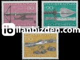 LİECHTENSTEİN 1980 DAMGASIZ AV SİLAHLARI SERİSİ