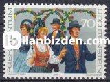 LİECHTENSTEİN 1980 DAMGASIZ KOSTÜMLER SERİSİ