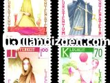 LİECHTENSTEİN 1985 DAMGASIZ DÖRT KARDİNAL ERDEMLERİ SERİSİ