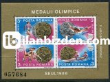 ROMANYA 1988 DAMGASIZ SEUL OLİMPİYAT OYUNLARINDA ROMANYA MADALYALARI BLOKU I