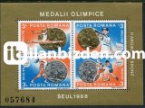 ROMANYA 1988 DAMGASIZ SEUL OLİMPİYAT OYUNLARINDA ROMANYA MADALYALARI BLOKU II
