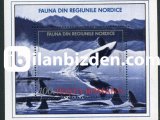ROMANYA 1992 DAMGASIZ NORDİCE BÖLGESİ HAYVANLARI ORCA BLOKU