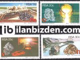 GÜNEY AFRİKA CUMHURİYETİ 1984 DAMGASIZ STRATEJİK MİNERALLER SERİSİ