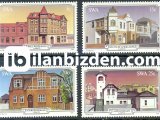 GÜNEY BATI AFRİKA 1981 DAMGASIZ LUDERİTZ  BİNALARI SERİSİ