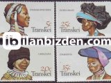 TRANSKEİ 1981 DAMGASIZ XHOSA KADIN BAŞLIKLARI SERİSİ