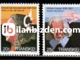 TRANSKEİ 1982 DAMGASIZ ÜNLÜ TIP ADAMLARI SERİSİ