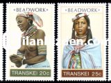 TRANSKEİ 1987 DAMGASIZ BONCUK İŞİ SERİSİ