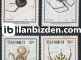 TRANSKEİ 1987 DAMGASIZ ÖRÜMCEKLER SERİSİ